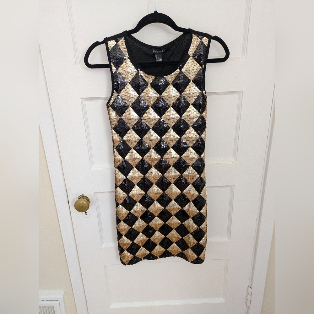 Forever 21 Shiny Mini Dress